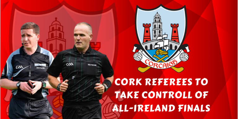 Cork referees to referee All-Ireland Club Senior Finals 2020