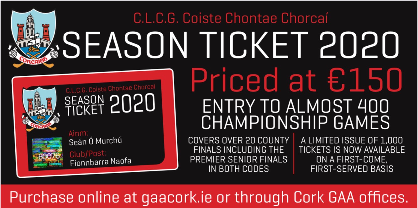 Purchase Cork GAA Season Tickets on SportLoMo SportLoMo