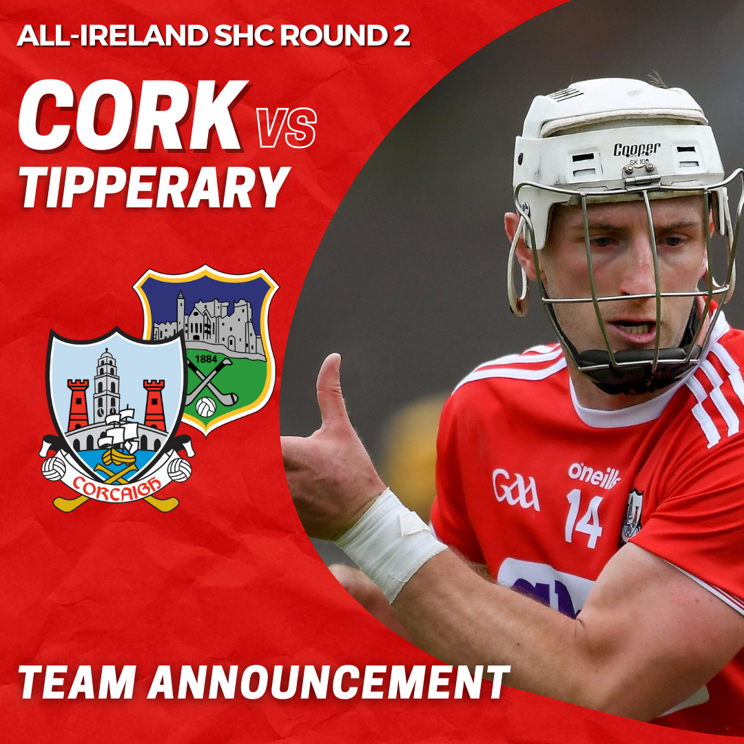 Cork Senior Hurling Team announced. Cork GAA