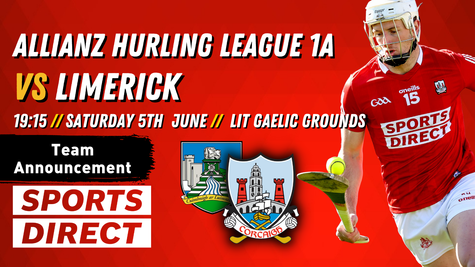 Cork Starting Team To Play Limerick – Cork GAA