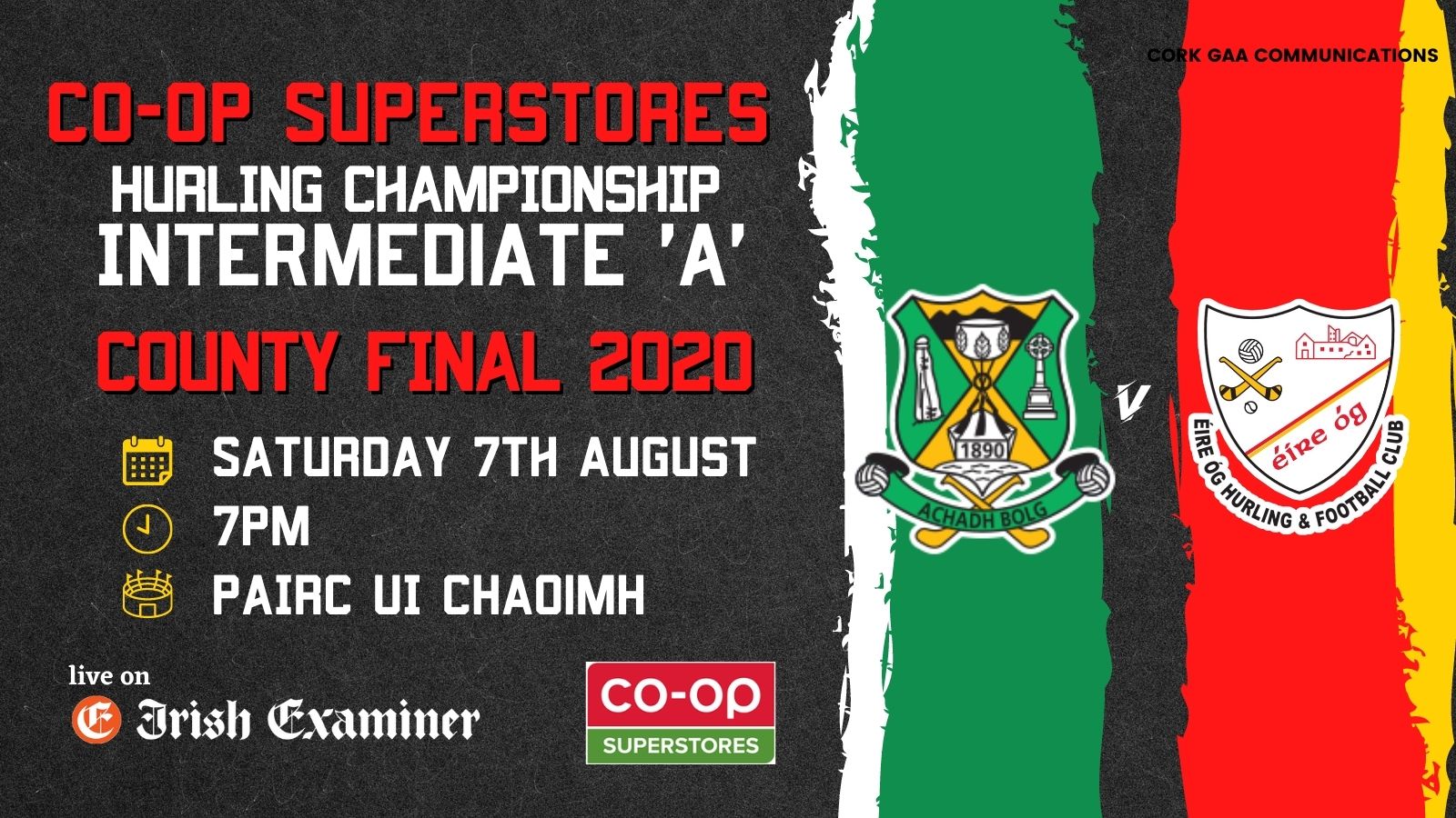 Intermediate ‘A’ Hurling Championship Final Cork GAA