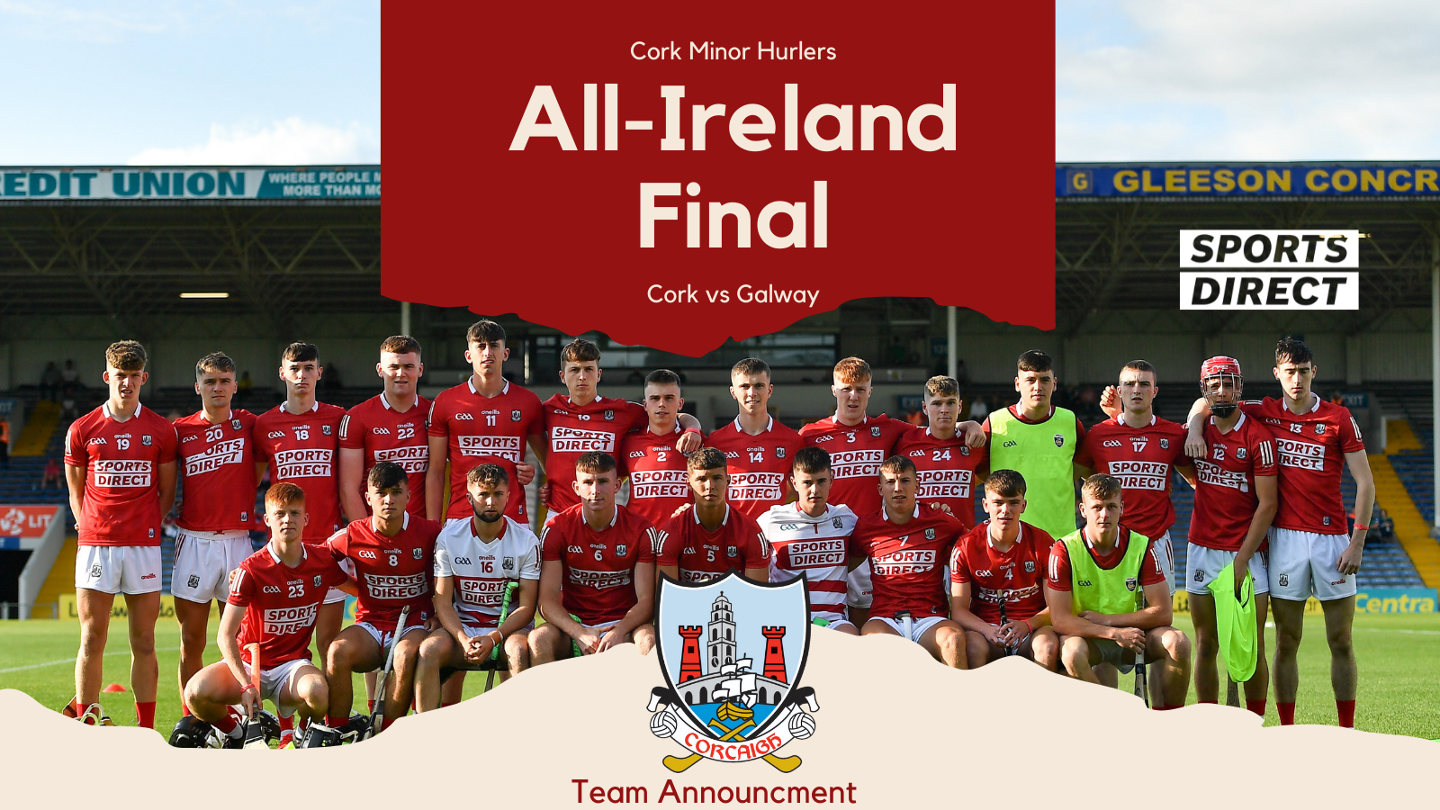 Cork Minor Hurling team to play Galway Cork GAA