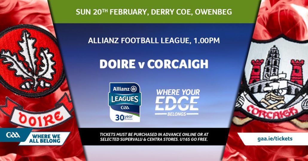 ALLIANZ Football League Div2; Cork v Derry Cork GAA