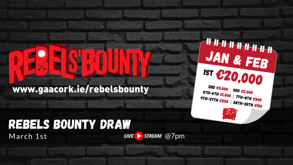 Rebels’ Bounty Draw 2022 January & February 2022 video