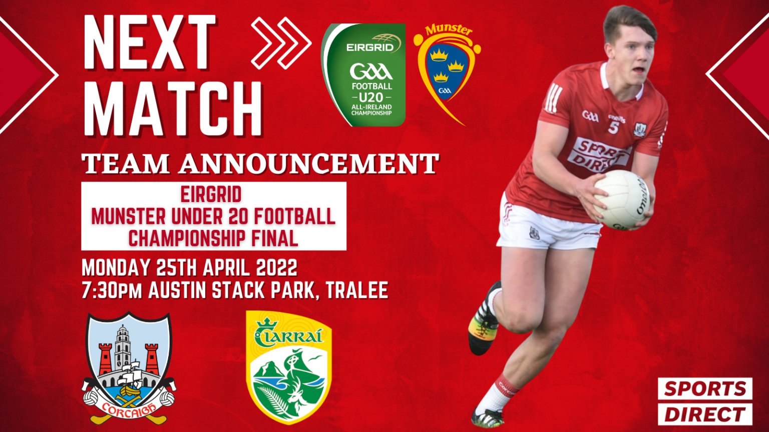 The Cork U20 Football Team To Play Kerry In The Munster Final Has Been ...