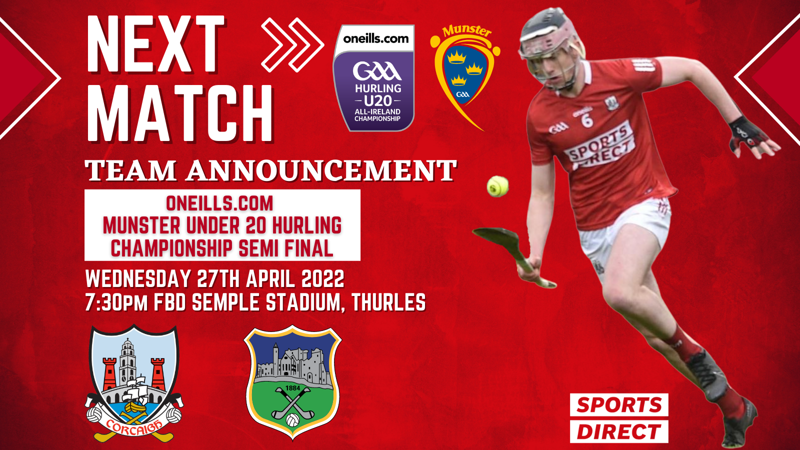 2023 Munster Under 20 and Minor Hurling and Football Championships - Cork  GAA