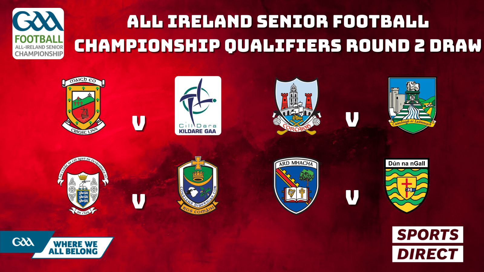 AllIreland Senior Football Championship Qualifiers R2 Draw Cork GAA