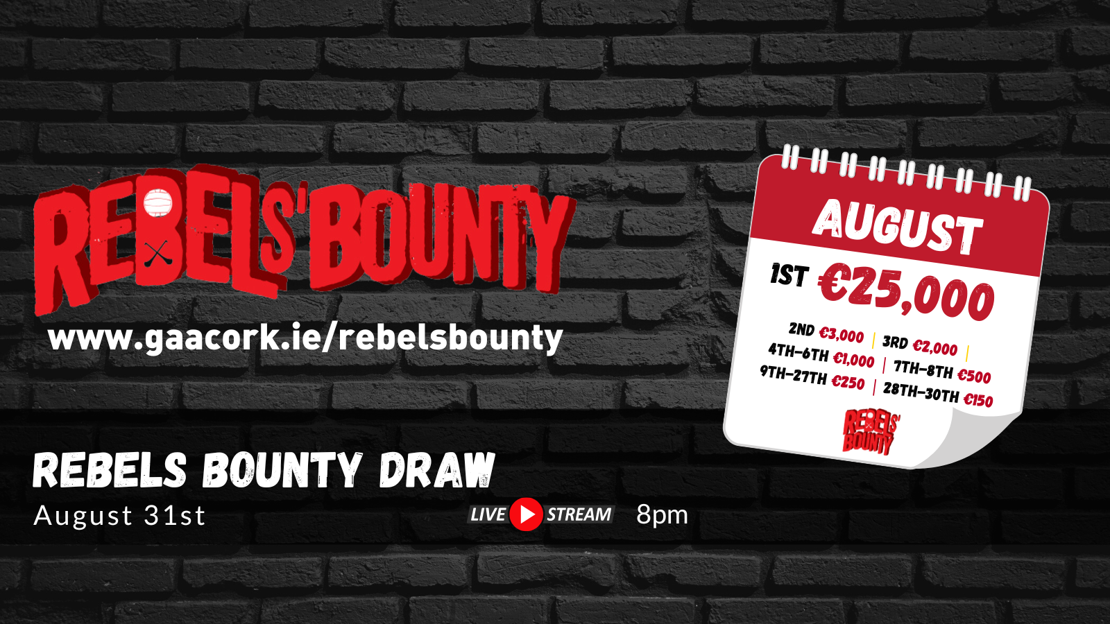 Rebels’ Bounty Draw for August