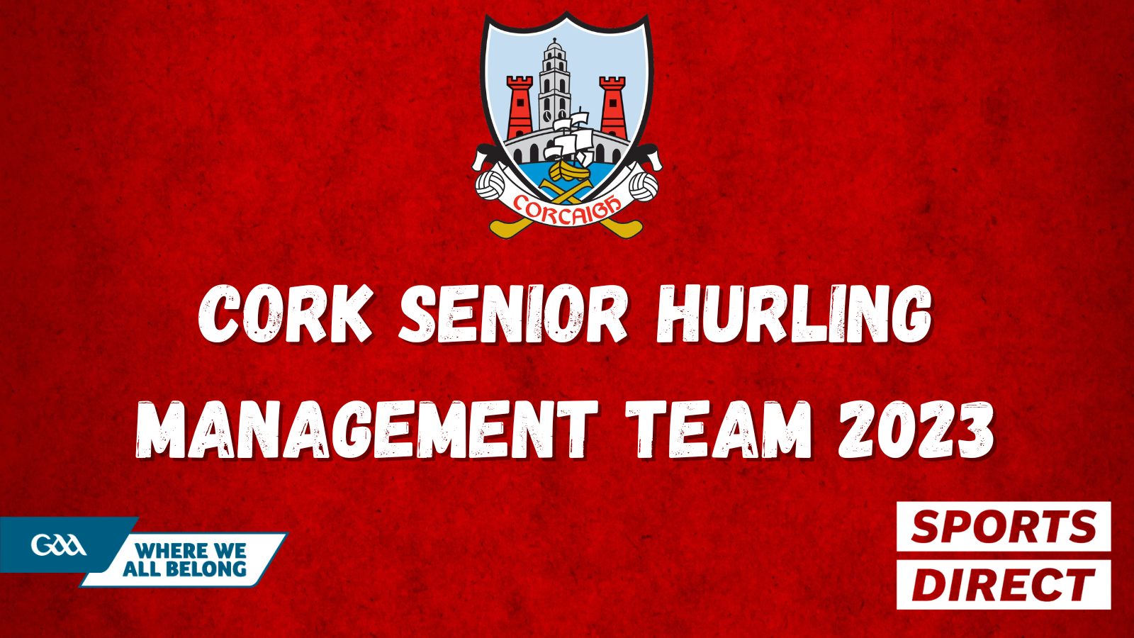 Cork Senior Hurling Management Team 2023 Cork GAA