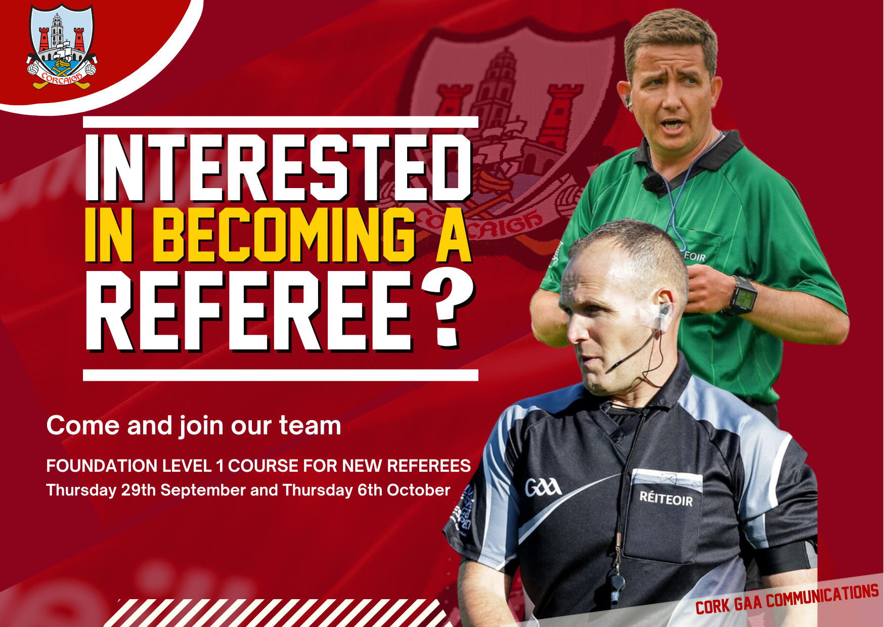 New Referees Course September And October 2022 Cork Gaa 1922