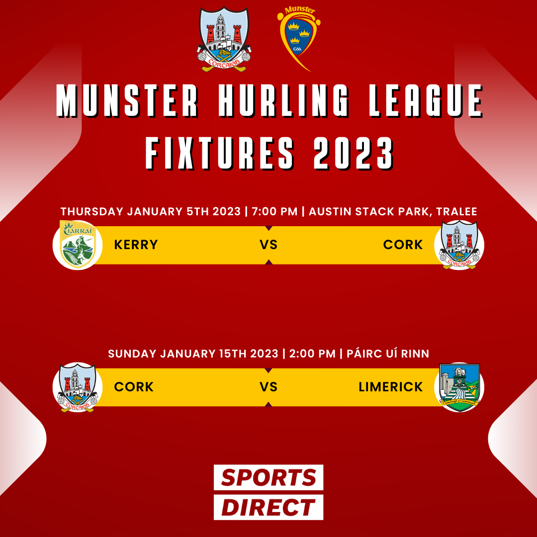 Munster Hurling League 2023 Draws Cork GAA