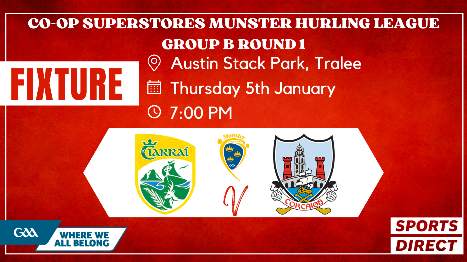 2023 CoOp Superstores Munster Hurling League Kerry v Cork Cork GAA
