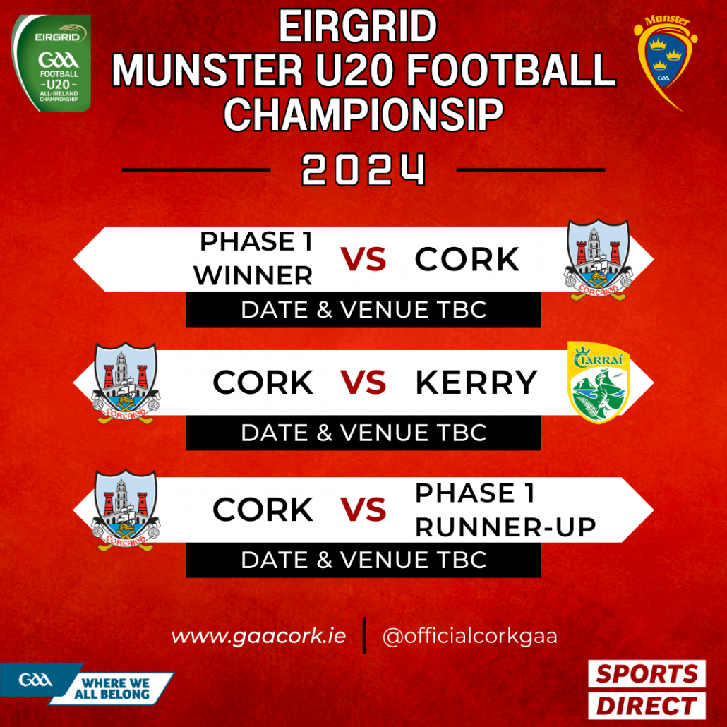 2024 Munster Championship Fixtures Confirmed - Cork GAA