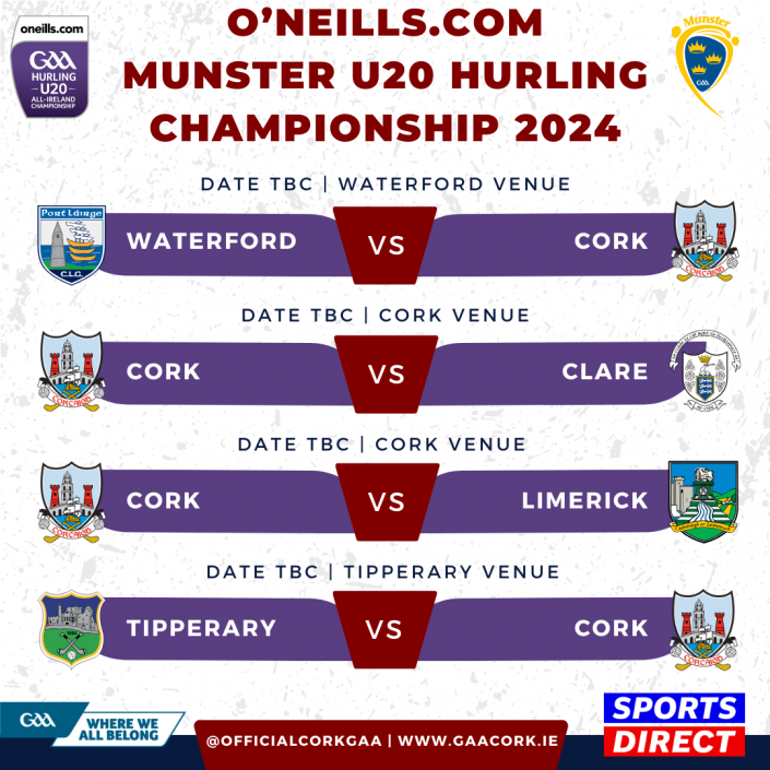 2024 Munster Championship Fixtures Confirmed Cork GAA