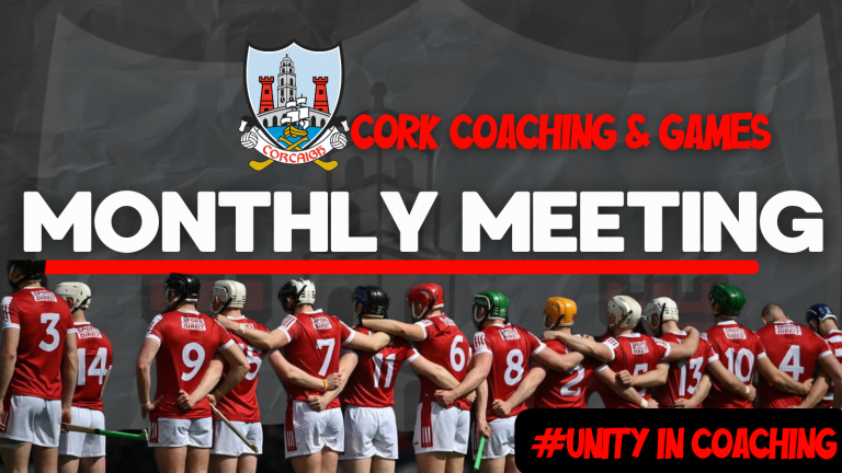 Cork GAA Coaching & Games Development schedule of meetings, January 2026;