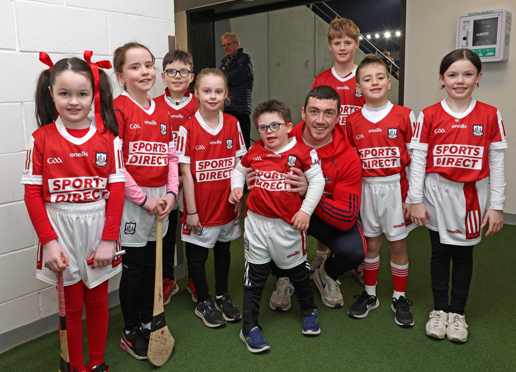 Mascots lead Cork hurlers out against Kilkenny