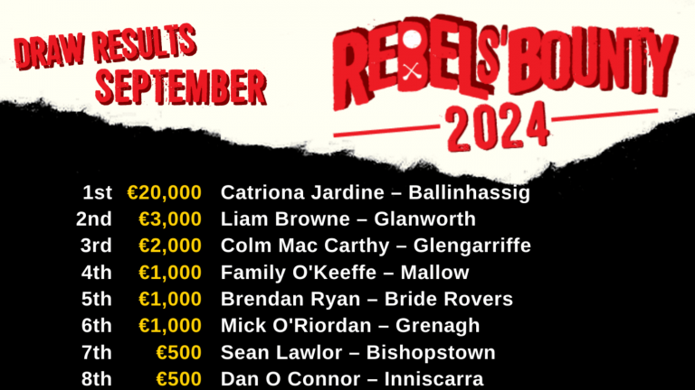 Rebel’s Bounty Draw Results for August