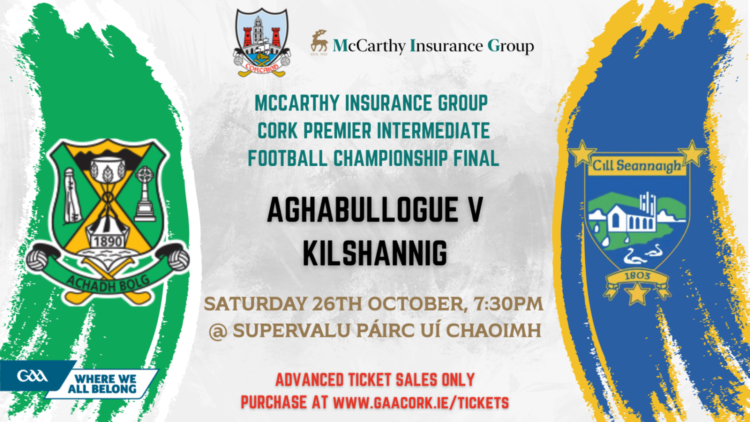 Premier Intermediate Football Title on the line in Aghabullogue