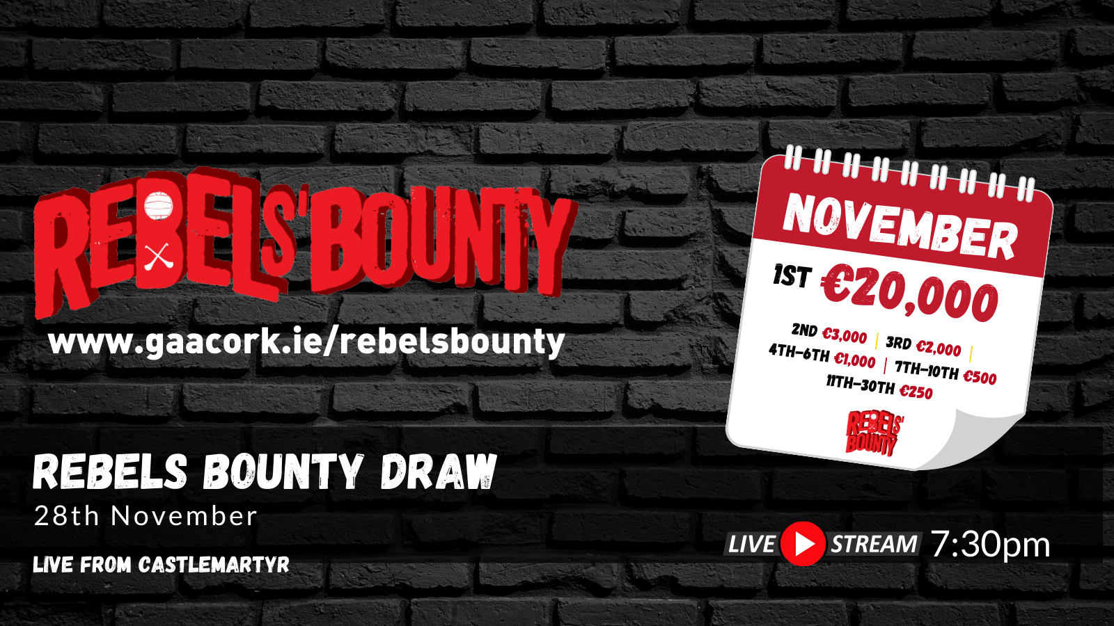 Rebels Bounty Draw for November