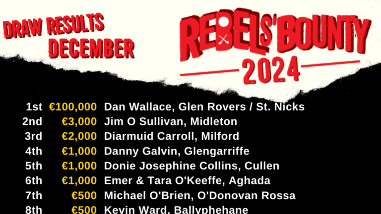 Rebels’ Bounty Draw for December take’s place