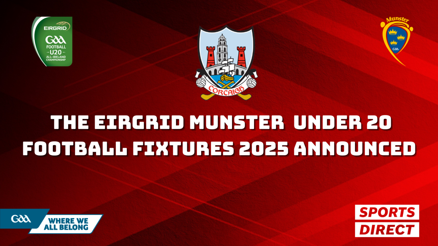 Munster U20 Football Championship Fixtures 2025 announced; Cork GAA