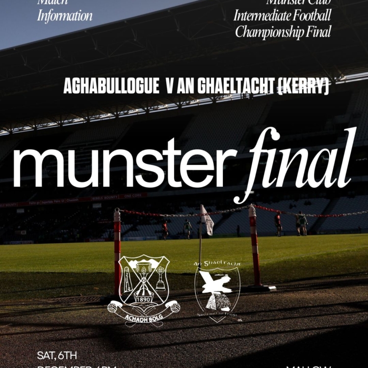 Munster IFC Final| Aghabullogue v An Ghaeltacht