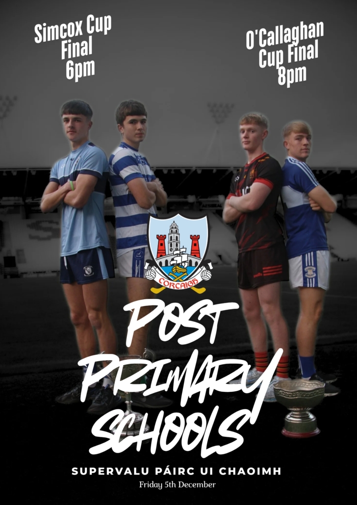 Cork Post Primary Schools Finals Set for SuperValu Páirc Uí Chaoimh