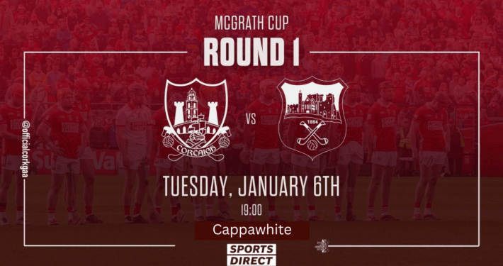 The Cork Senior Football team to play Tipperary in the McGrath Cup Group B has been announced;
