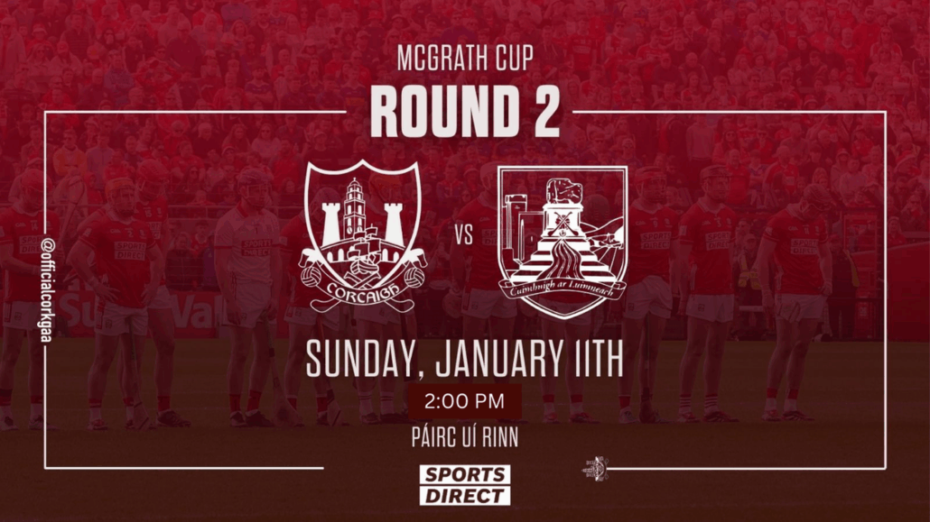 The Cork team to play Limerick in the McGrath Cup, Munster Senior Football has been announced.