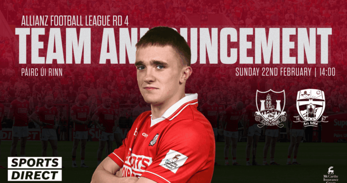 TEAM ANNOUNCEMENT | Cork v Meath| Allianz Football League Round 4