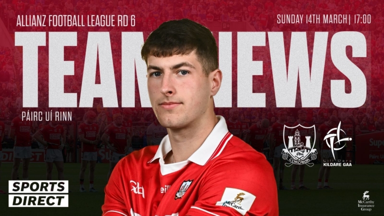 Cork Senior Football Team to play Kildare in Round 6 has been confirmed