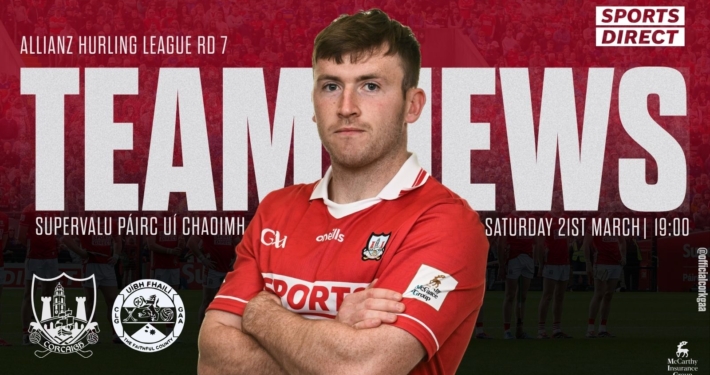 Cork Senior Hurling team to play Offaly has been announced