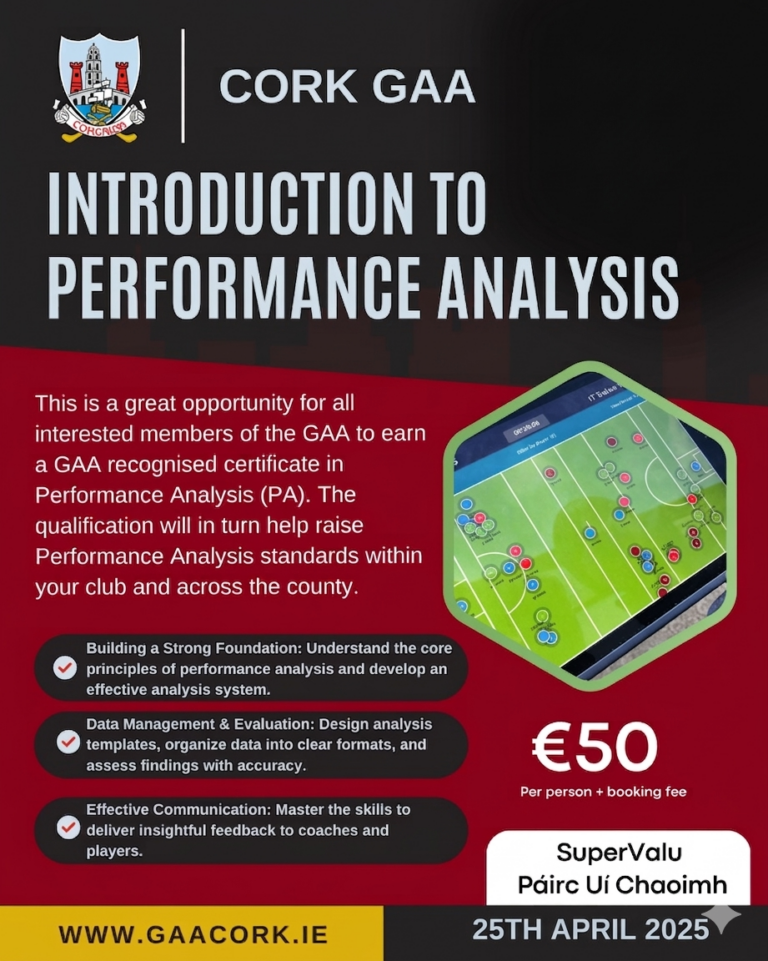 Introduction to Performance Analysis Course – Cork GAA