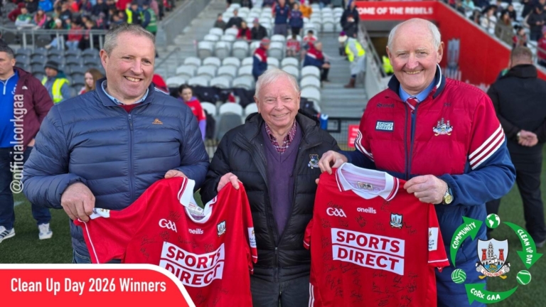 CORK GAA CELEBRATES SUCCESS OF COMMUNITY CLEAN UP DAY AND ANNOUNCES COMPETITION WINNERS