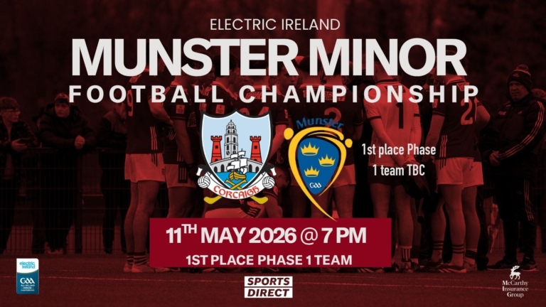 2026- Munster Minor FC | Cork v 1st place Phase 1 team