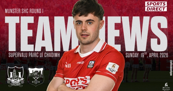 Cork Senior Hurling team to play Munster Championship vs Tipp has been announced