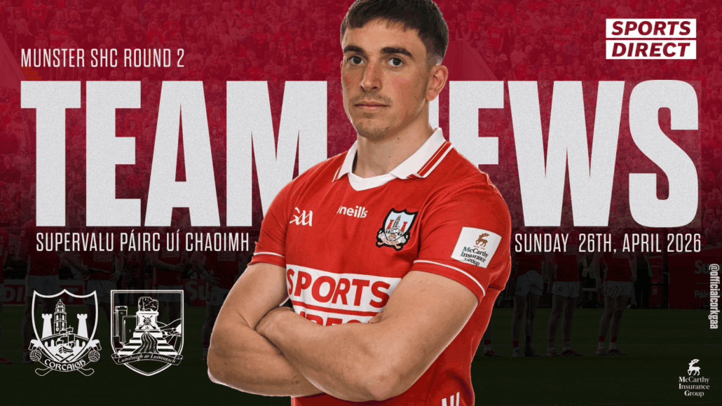 Cork Senior Hurling team to face Limerick in Round 2 of the Munster Championship