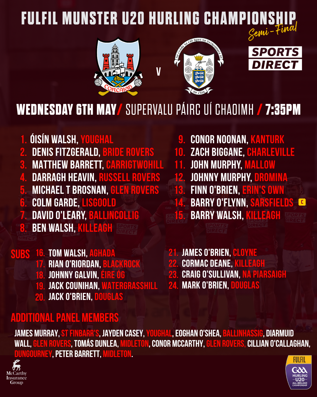 Cork U20s Seek Redemption Against Clare in Munster Semi-Final — image 2