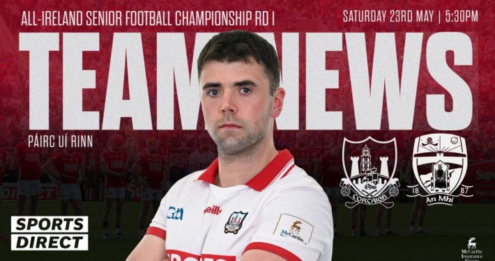 Cork Senior Football Team Announced for All-Ireland Championship Clash with Meath