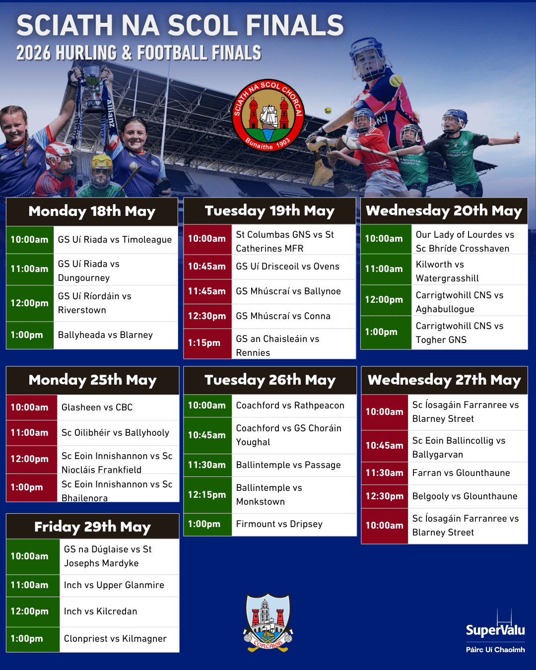 2026 Hurling & Camogie Finals – SuperValu Páirc Uí Chaoimh