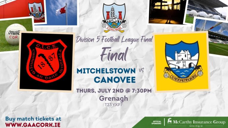 2026 – McCarthy Insurance Group Div 5 Final | Mitchelstown v Canovee