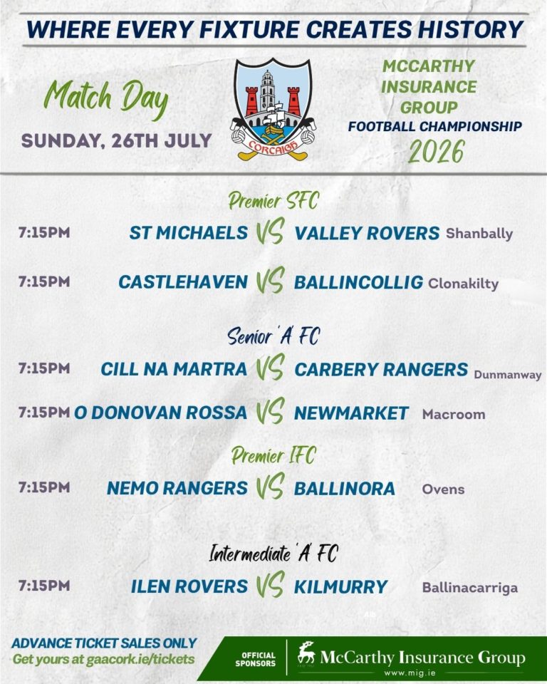 Sunday Matchday! – July 26