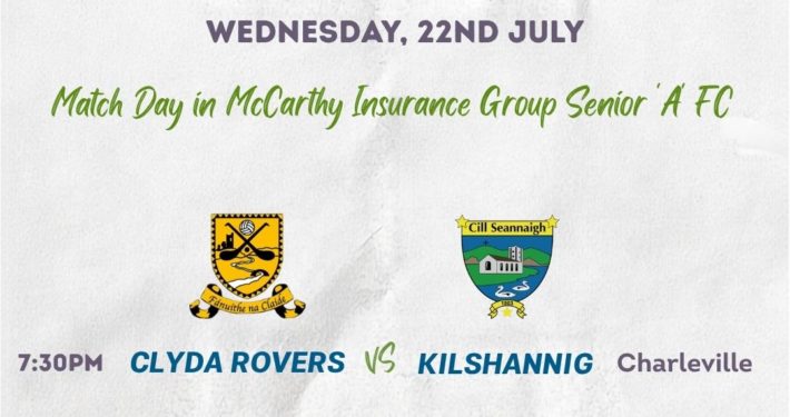 Match Day 1 Kilshannig 2-13 to 2-11 Clyda Rovers