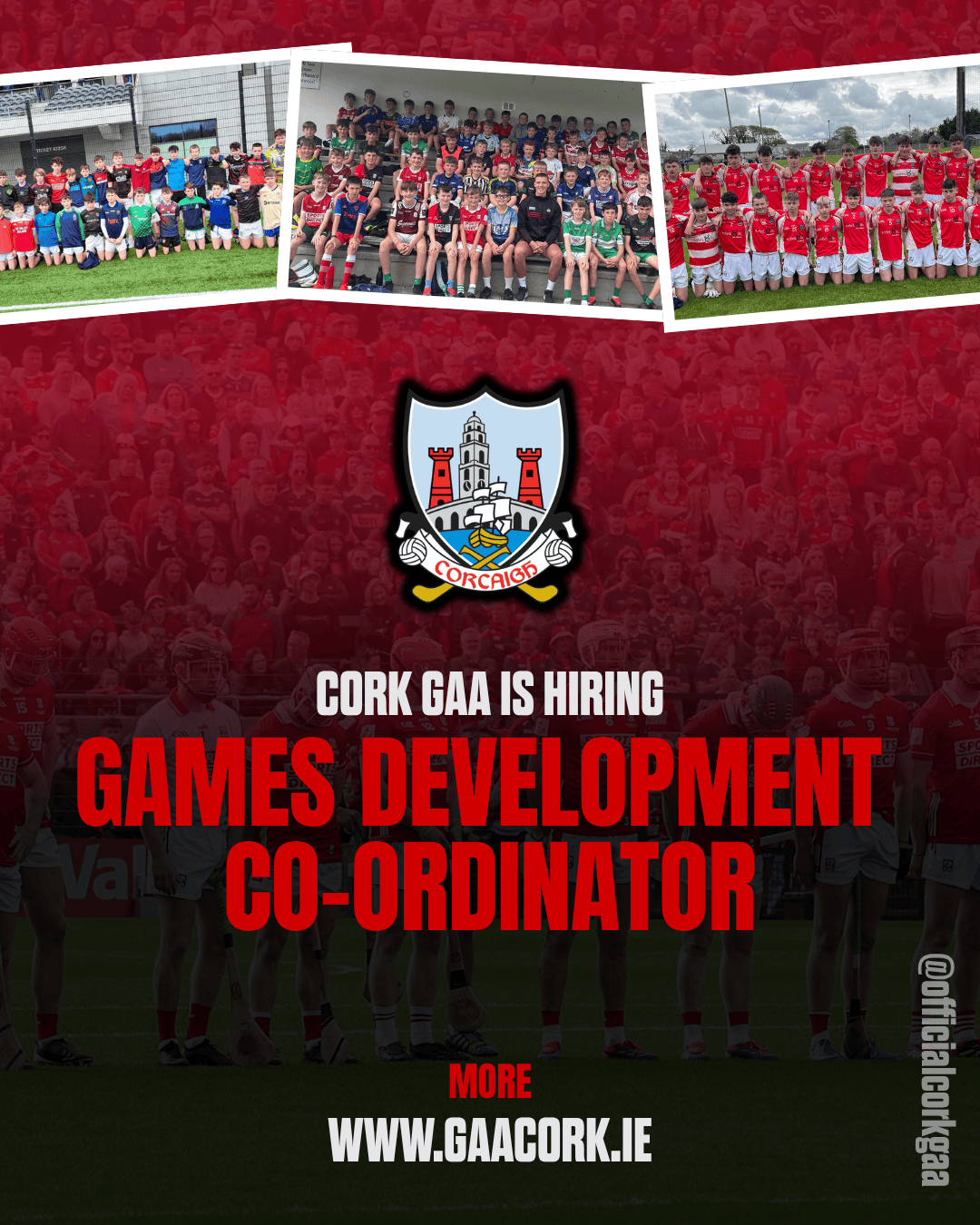 Cork GAA Seeking Applications for Games Development Coordinator Role
