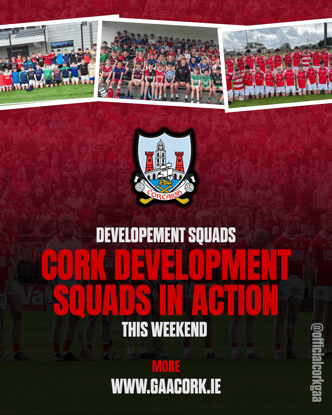 Cork Development Squads are in action this weekend