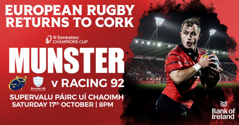 Munster Rugby vs Racing 92 at SuperValu Páirc Uí Chaoimh