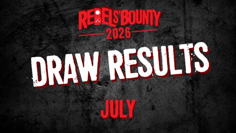 Rebels’ Bounty Draw results for July