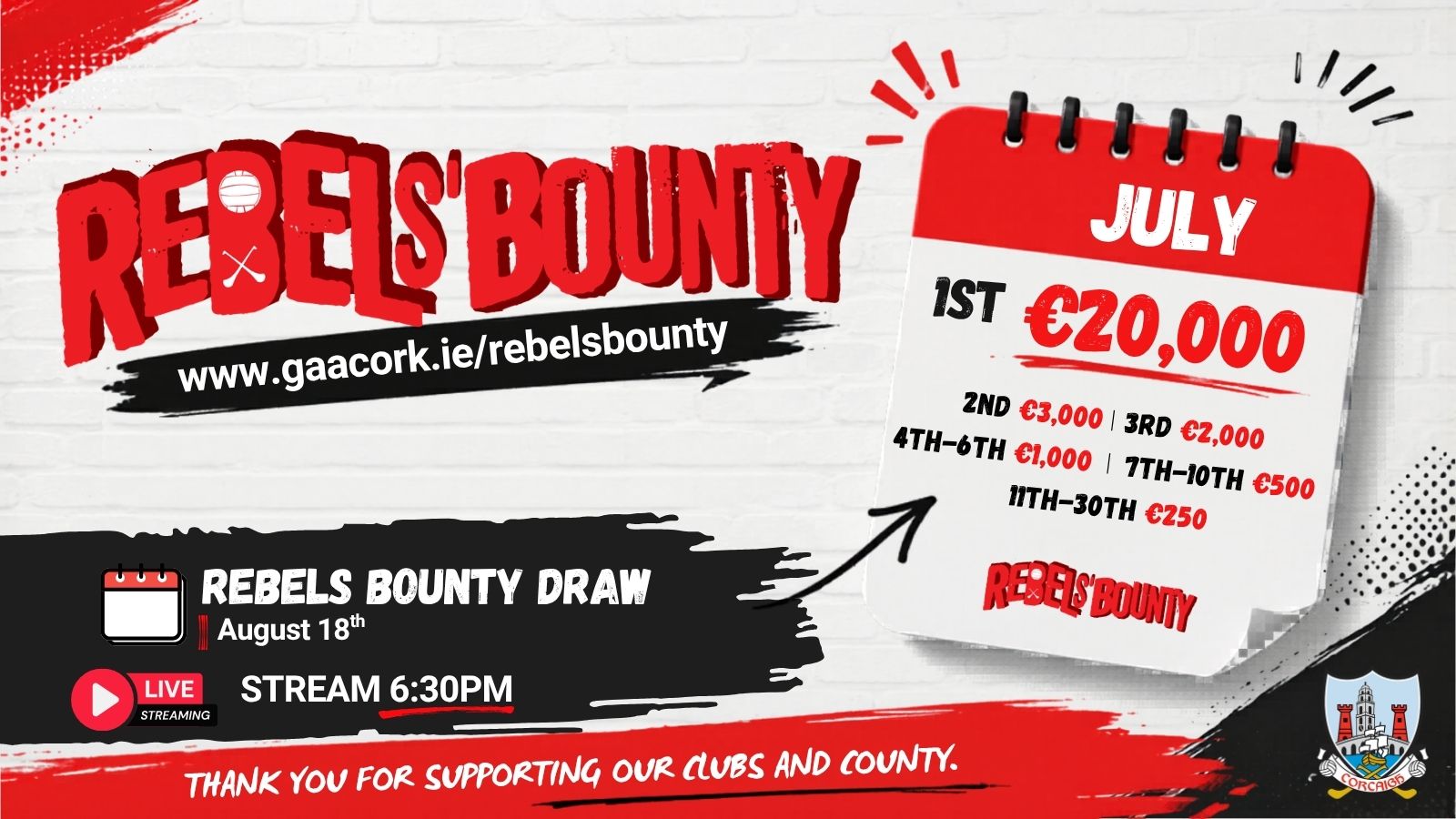 Rebels’ Bounty Draw for July
