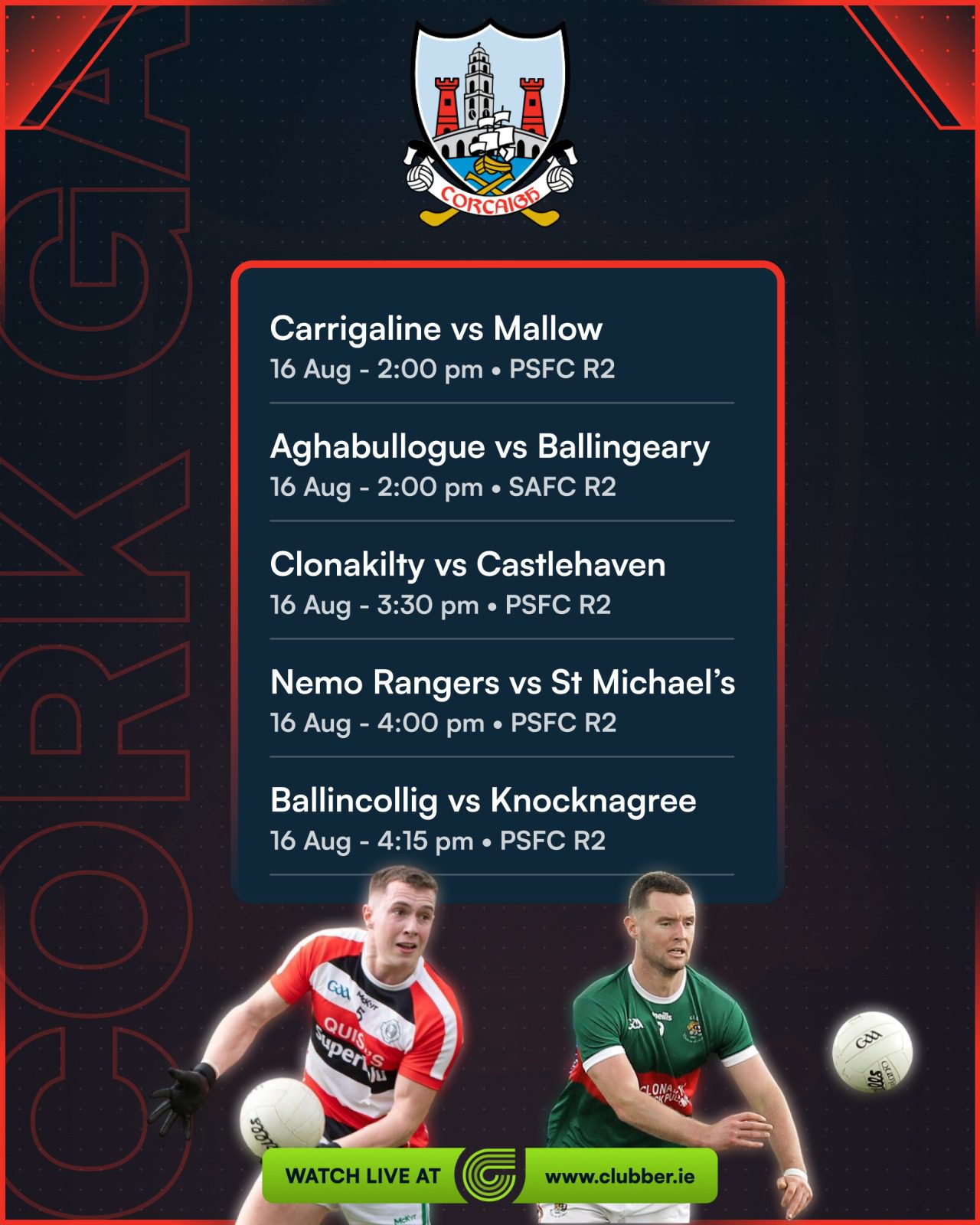 Highlights from McCarthy Insurance Group Games Broadcast by Clubber.ie
