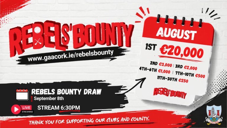 Rebels’ Bounty Draw – August Draw